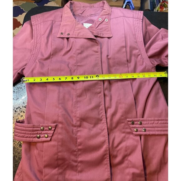 Mulberry Street Womens Quilted Mauve Jacket Size L - Picture 11 of 14